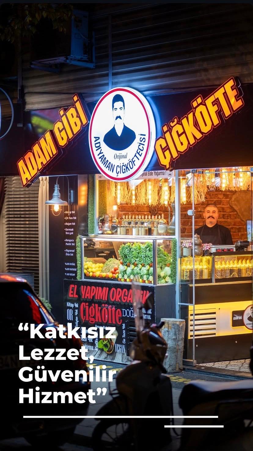 Adam Gibi Çiğköfte — taze malzemeler